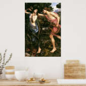Poster Apollo et Daphne par John William Waterhouse -1908 (Cuisine)
