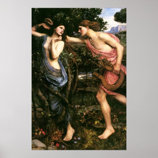 Poster Apollo et Daphne par John William Waterhouse -1908 (Devant)