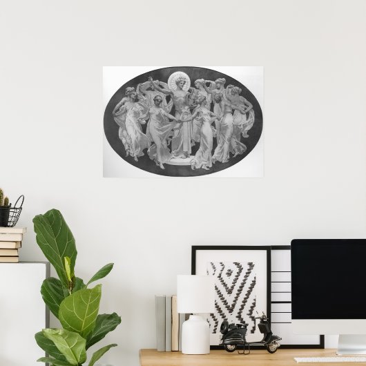 Poster Apollo Et Les Muses (Bureau à domicile)