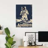 Poster Apollo vintage 11 (Bureau à domicile)