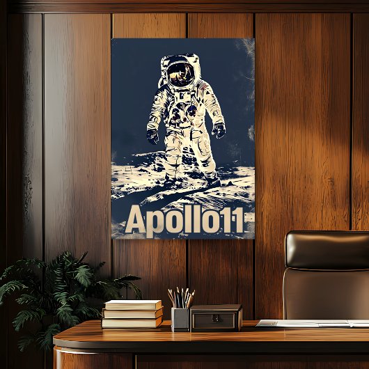 Poster Apollo vintage 11