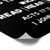 Poster Apologetics Berean Apprendre & Discerner Vérité Éc (Coin)