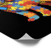Poster Apoo Puzzle Sensibilisation sur l'autisme Autistiq (Coin)