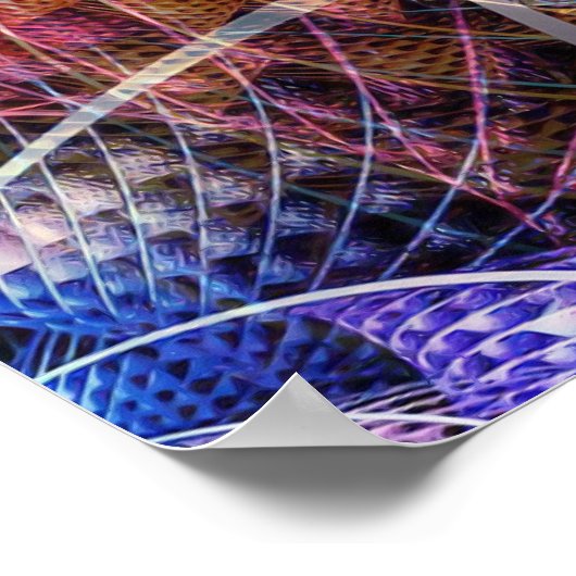 Poster Apophyse Abstraite Fractale X (Coin)