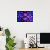 Poster Apophyse fractale - Fusion d'atomes (Bureau à domicile)