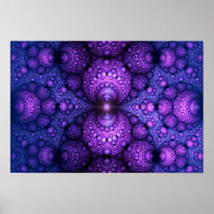 Poster Apophyse fractale - Fusion d'atomes