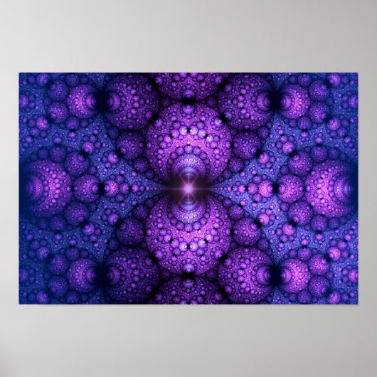 Poster Apophyse fractale - Fusion d'atomes (Devant)