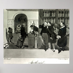 Poster Apothecaire, gravé par Delpech