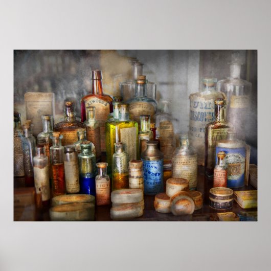 Poster Apothécaire - Pour tous vos Aches et vos Douleurs (Devant)