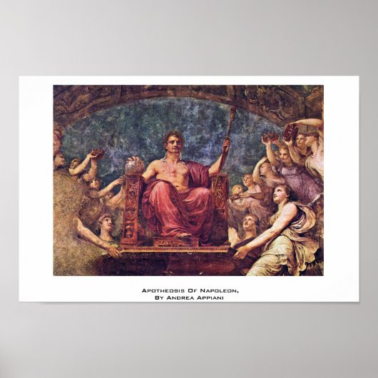 Poster Apothéose De Napoléon, Par Andrea Appiani (Devant)