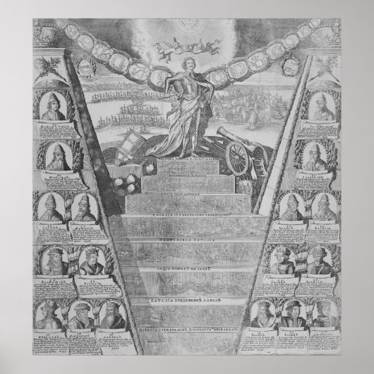 Poster Apothéose de Pierre le Grand (Devant)