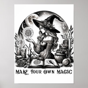 Poster Apothicaire de sorcière jolie Faites votre propre 