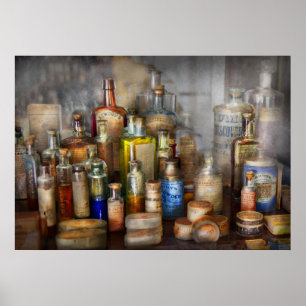Poster Apothicaire - pour tous vos maux et douleurs