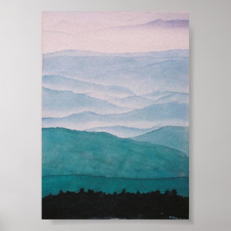 Poster appalachian ridges