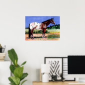 Poster Appaloosa Horse Portrait (Bureau à domicile)