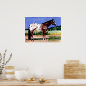 Poster Appaloosa Horse Portrait (Cuisine)