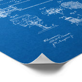 Poster Appareil d'essai de vision Brevet - Plan directeur (Coin)