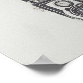 Poster Appareil photo Vintage minimaliste (Coin)