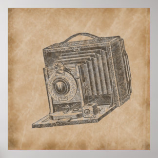 Poster Appareil photo vintage tendance