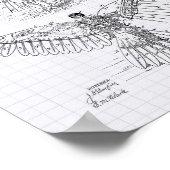 Poster Appareil volant 1889 Art breveté - Poivre à lined (Coin)