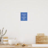 Poster Appareil volant 1889 Patent Art - Blueprint (Cuisine)