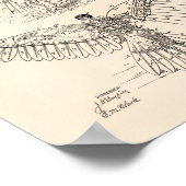 Poster Appareil volant 1889 Patent Art - Old Peper (Coin)