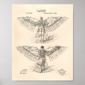 Poster Appareil volant 1889 Patent Art - Old Peper (Devant)