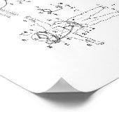 Poster Appareillage de plongée Jacques Cousteau Brevet (Coin)