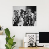 Poster Appareils photo anciens à la Maison Blanche dans l (Bureau à domicile)