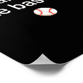 Poster Apparemment j'aime le baseball (Coin)