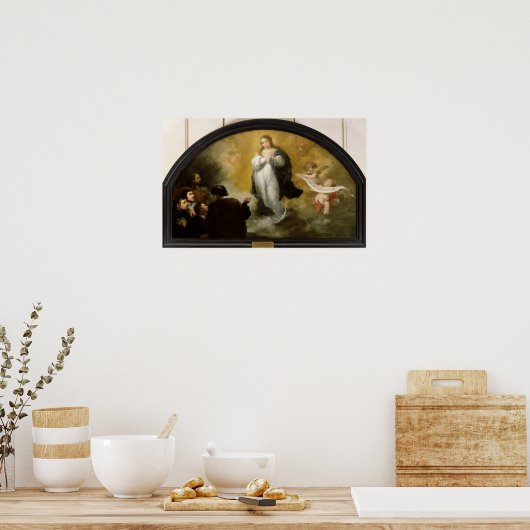 Poster Apparition de la Vierge, 1665 (Cuisine)