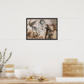 Poster Apparitions de Steampunk sur le pont Brooklyn (Cuisine)