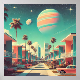 Poster Appartements Atomiques Futuristes New Florida