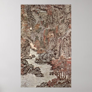 Poster Appartements forestiers à Chii-ch'u par Wang Meng