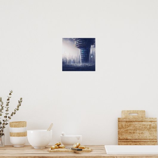 Poster Appartements Futuristes (Cuisine)