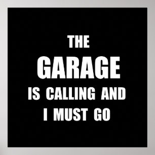 Poster Appel de garage