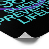 Poster Appel de secours pour la prévention du suicide 988 (Coin)