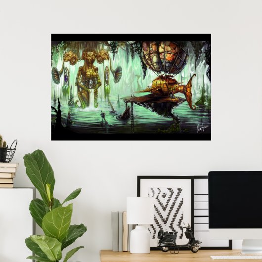 Poster Appel de sirène (Bureau à domicile)