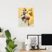 Poster Appel d'une souris vers le haut (Bureau à domicile)