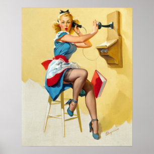 Poster Appel d'une souris vers le haut