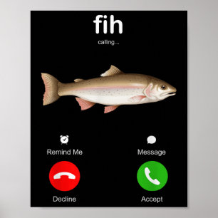 Poster Appel Fih Me Rappeler Message Refuser Accepter Tél