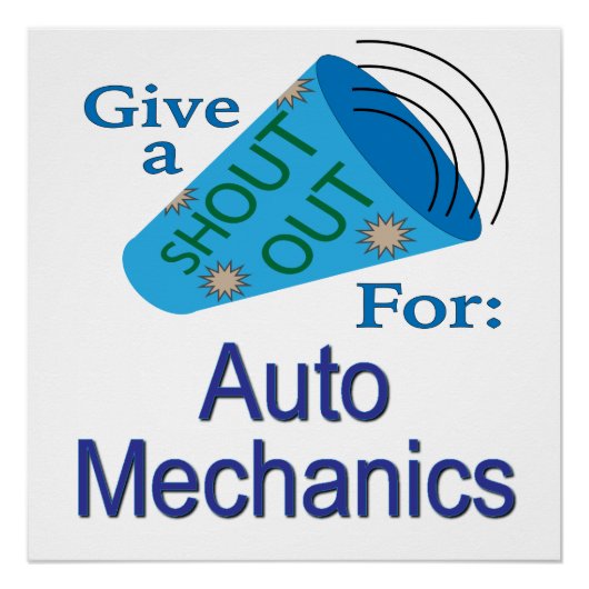 Poster Appel pour les mécaniciens automobiles (Devant)