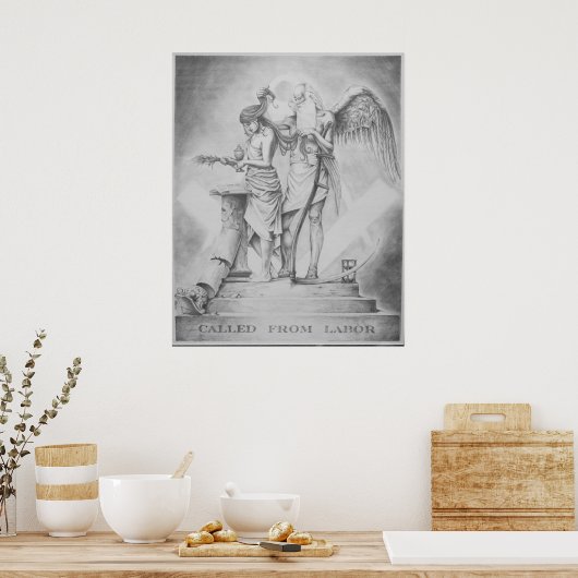 Poster Appelé À Partir Du Travail (Cuisine)