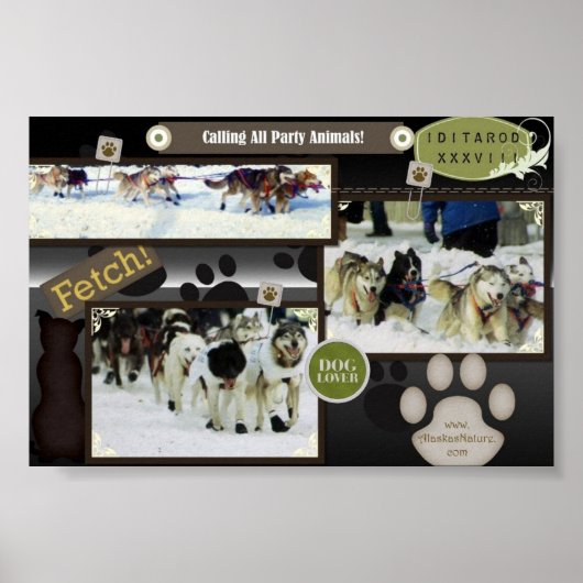 Poster "Appeler tous les animaux du parti" (Devant)