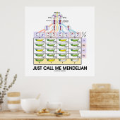 Poster Appelez-Moi Mendelian (Carré de Punnett) (Cuisine)