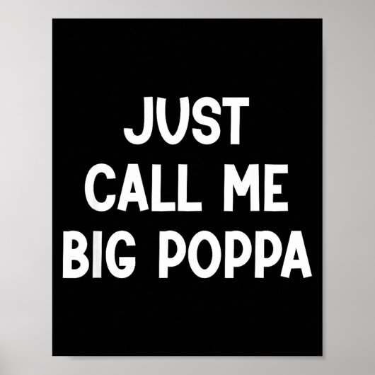 Poster Appelez-moi simplement gros papa, drôle, blagues,  (Devant)