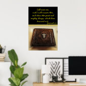 Poster Appelle-moi, et je te répondrai.Jérémie 33:3 (Bureau à domicile)
