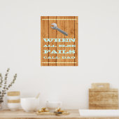 Poster Appelle papa (Cuisine)