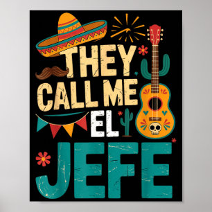 Poster Appellez el jefe guitare cinq de mayo musique homm