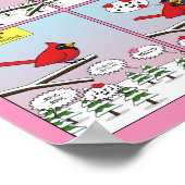 Poster Appels de accouplement d'oiseaux modernes comique (Coin)